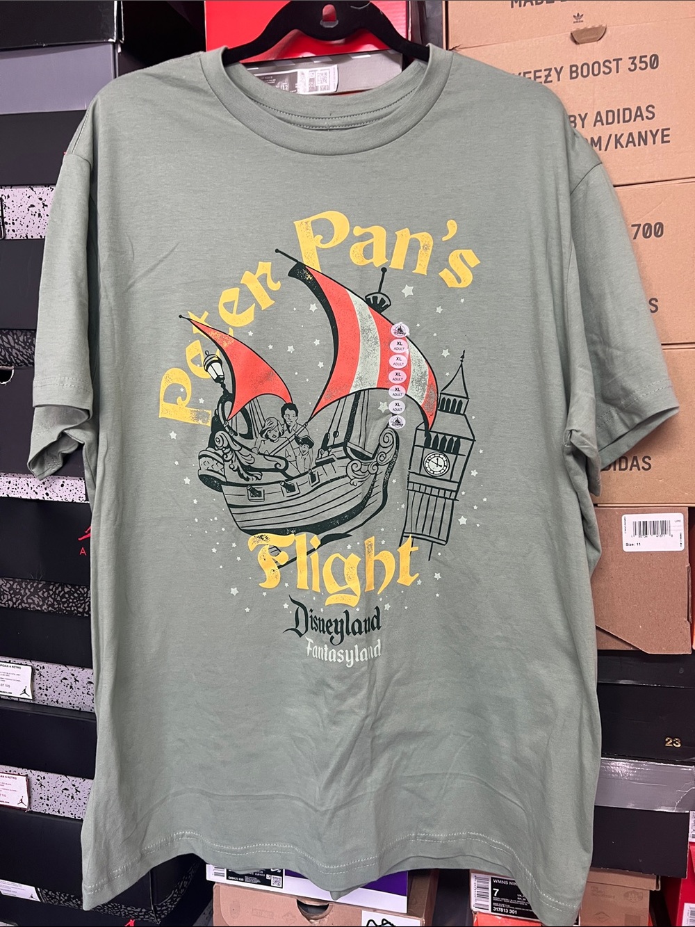 Disney Peter Pan's Flight Graphic Tee - Olive